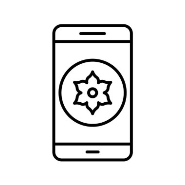 Mobil Uygulamalar konsept vektör çizimi beyaz arkaplan üzerinde 