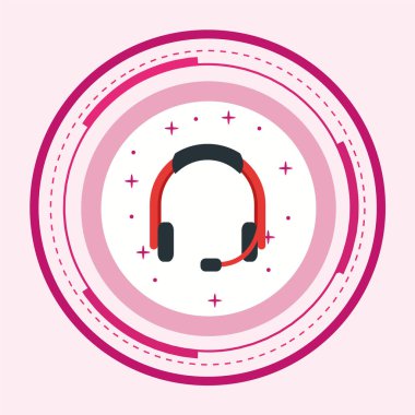 Müzik simgesinin vektör illüstrasyonu