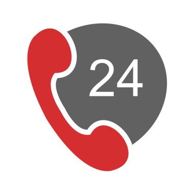 Bir telefon arama simgesinin vektör çizimi