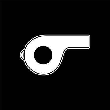 Moda Biçimli Islık Simgesi İzole Arkaplan       