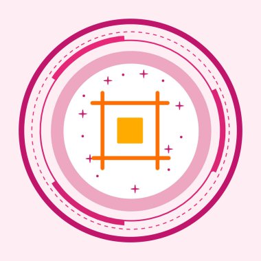 Düzen Simgesi Moda Biçimi Ayrıştırılmış Arka Gruplandırma