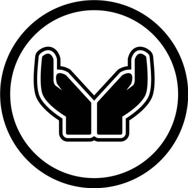 el hareketi vektör simgesi