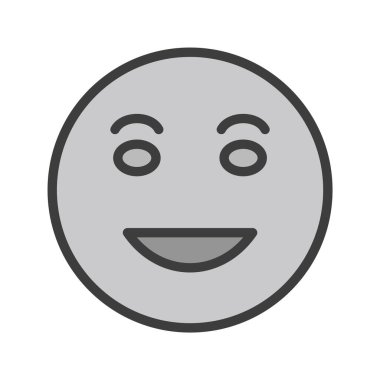 Moda Biçimli Lol Emoji Simgesi İzole Arkaplan