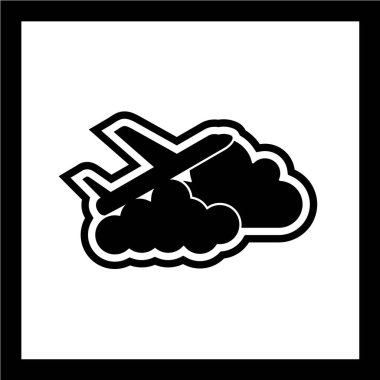 bulut simgesi, vektör illüstrasyonu