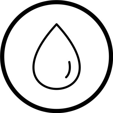 su damlası ikon vektör illüstrasyonu