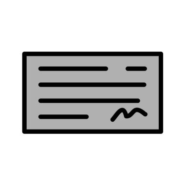 belge simgesi vektör illüstrasyonu