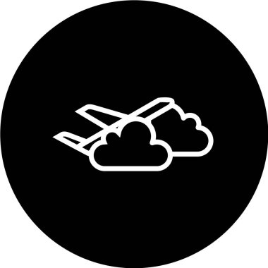 Bulut simgesinin vektör illüstrasyonu