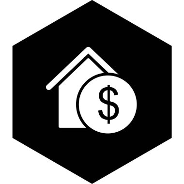 Moda Biçiminde Emlak Simgesi İzole Arkaplan