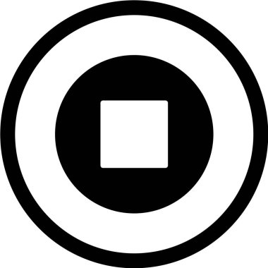 Dairesel bir simgenin vektör illüstrasyonu