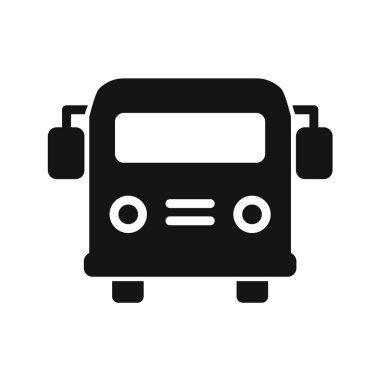 bus simgesi vektör illüstrasyonu