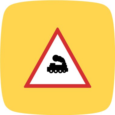 Yol simgesi, vektör illüstrasyonu