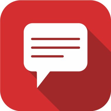 konuşma balonu simgesi, vektör illüstrasyonu