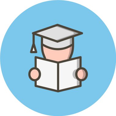 Modern eğitim ikonunun vektör illüstrasyonu