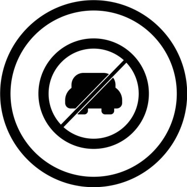 Yol simgesi, vektör illüstrasyonu