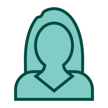 İş Kadınları Simgesi Moda Tarzı İzole Arkaplan 