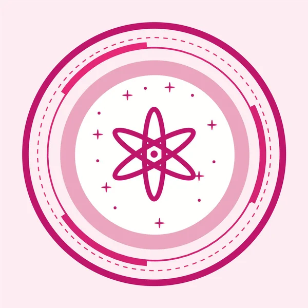 Atom simgesinin vektör illüstrasyonu