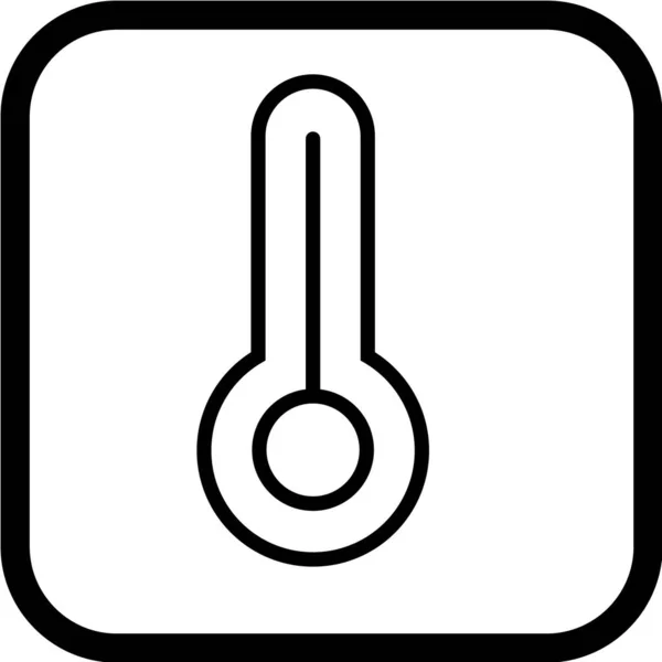 Thermometer Pictogram Vector Illustratie — Stockvector