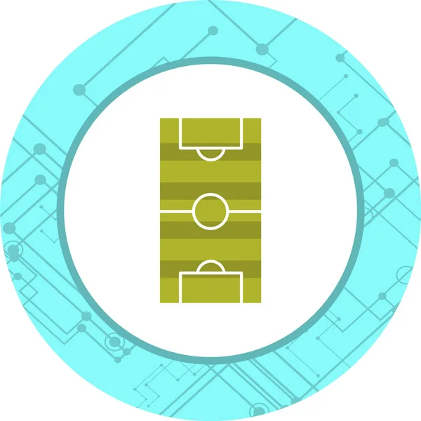 Icône Terrain Football Style Tendance Isolé Backgroun — Image vectorielle