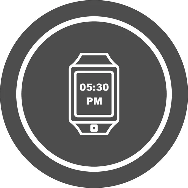 Icono Reloj Inteligente Estilo Moda Aislado Fondo — Vector de stock