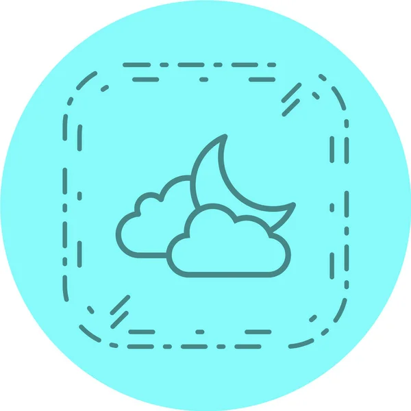 Ikona Cloudu Vektorová Ilustrace — Stockový vektor