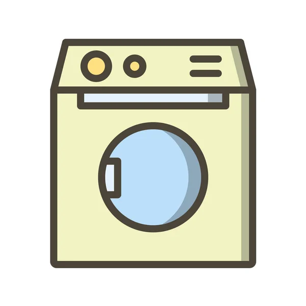 Icono Lavadora Ilustración Vectorial — Vector de stock