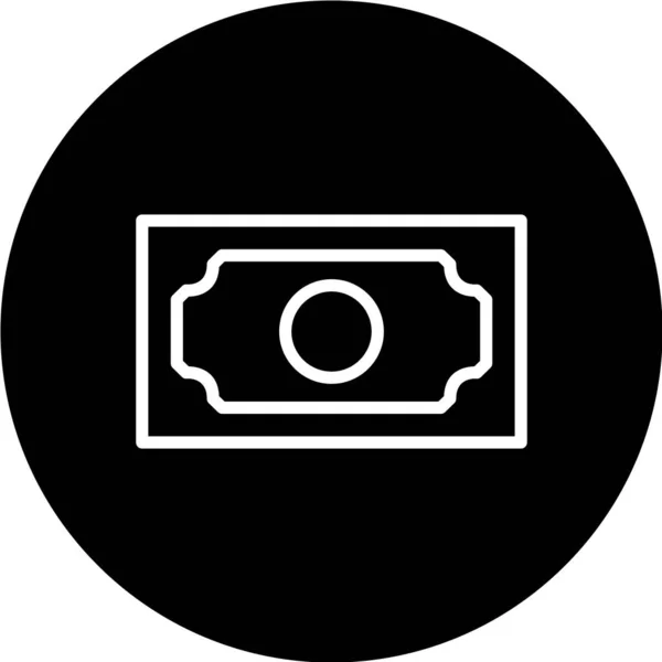 Dollarpictogram Vectoriilustratie — Stockvector