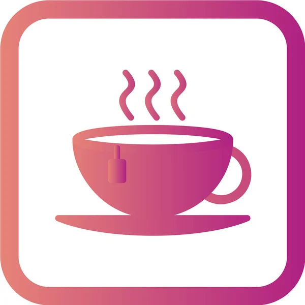 Ilustración Vectorial Taza Café Icono Simple — Archivo Imágenes Vectoriales