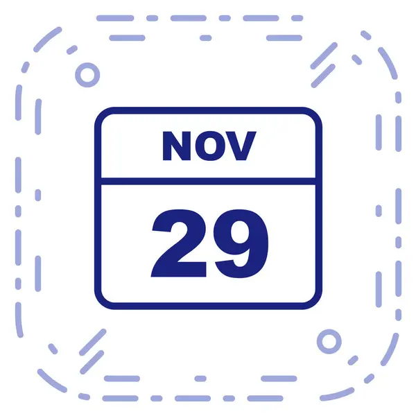 Calendar Date November — Stock Vector