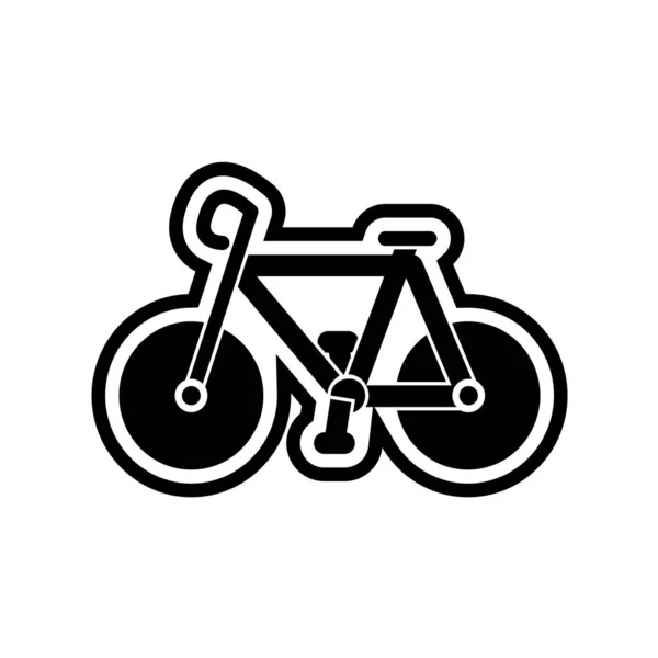 Значок Велосипеда Простая Иллюстрация Векторной Пиктограммы Велосипеда Сети — стоковый вектор