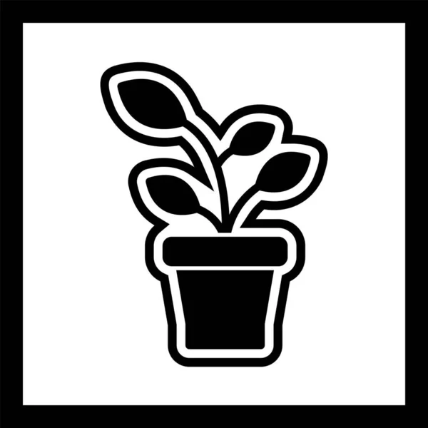 Sprout Icon Trendy Stijl Geïsoleerde Achtergrond — Stockvector