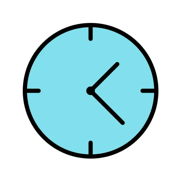 时钟图标 平面设计 — 图库矢量图片