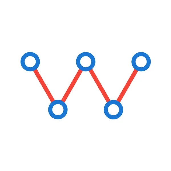 Icono Estructura Molécula Ilustración Del Vector — Archivo Imágenes Vectoriales