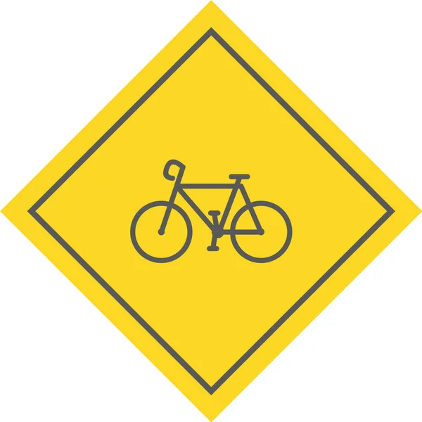 Fietsbord Illustratie Vector — Stockvector