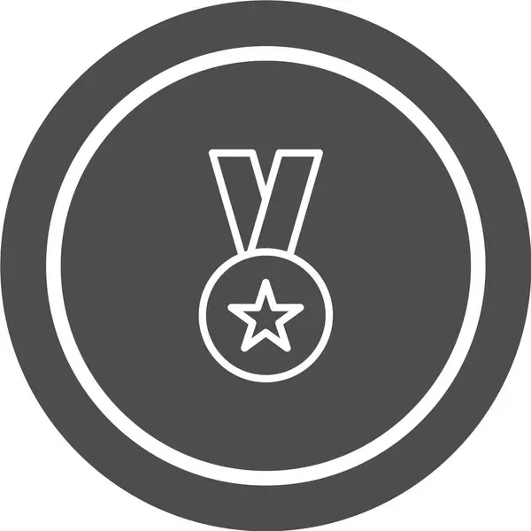 Medaillensymbol Vektor Illustration — Stockvektor