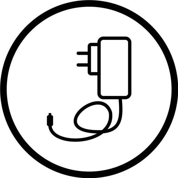 Ilustración Vectorial Plug Icono Simple — Vector de stock