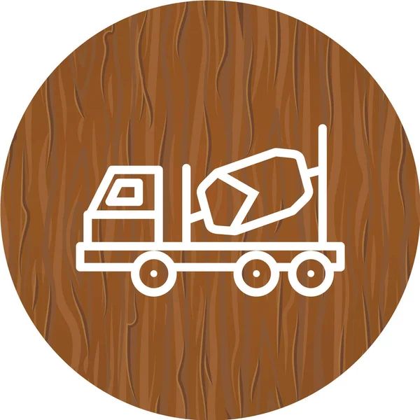 トラックのアイコンのベクトル図 — ストックベクタ