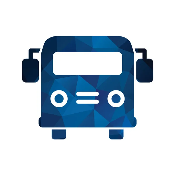 Ilustração Vetorial Ícone Simples Ônibus Ônibus Escolar —  Vetores de Stock