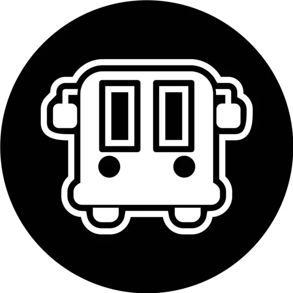 Icono Bus Ilustración Vectorial — Vector de stock