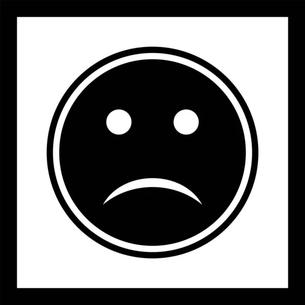 Trauriges Emoji Symbol Trendigen Stil — Stockvektor