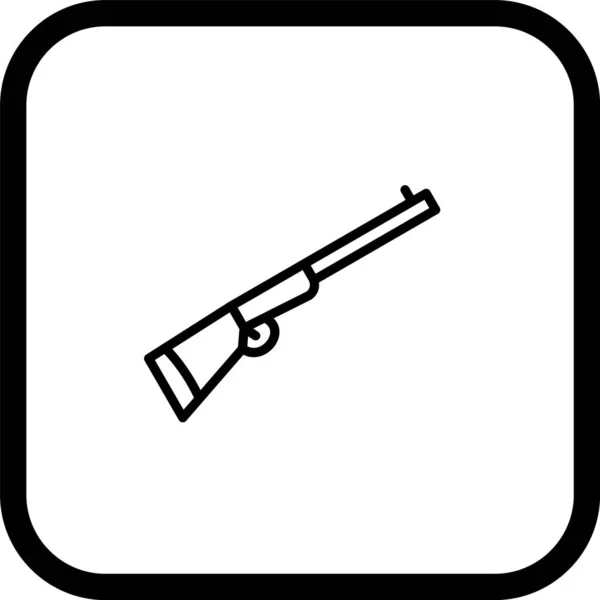 流行风格的霰弹枪图标孤立无援的背景 — 图库矢量图片