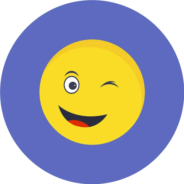 Emoji Icoon Trendy Stijl Vector — Stockvector