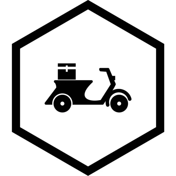 Vektorová Ilustrace Ikony Dodávky Kamionu — Stockový vektor