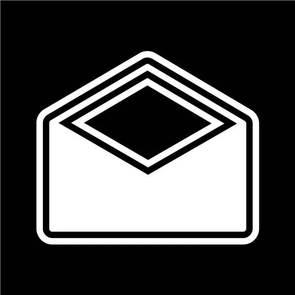 Sobre Icono Correo Ilustración Vectorial — Vector de stock