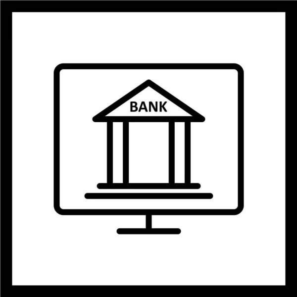 Vector Illustratie Van Bank Geld — Stockvector