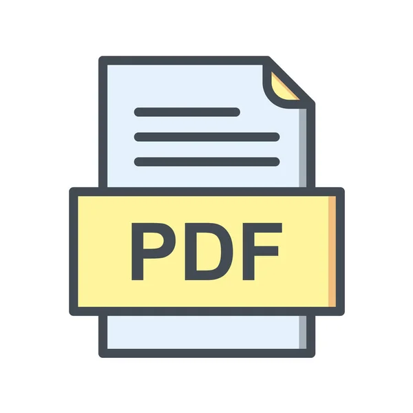 Dateiformat Icon Vektor Illustration — Stockvektor