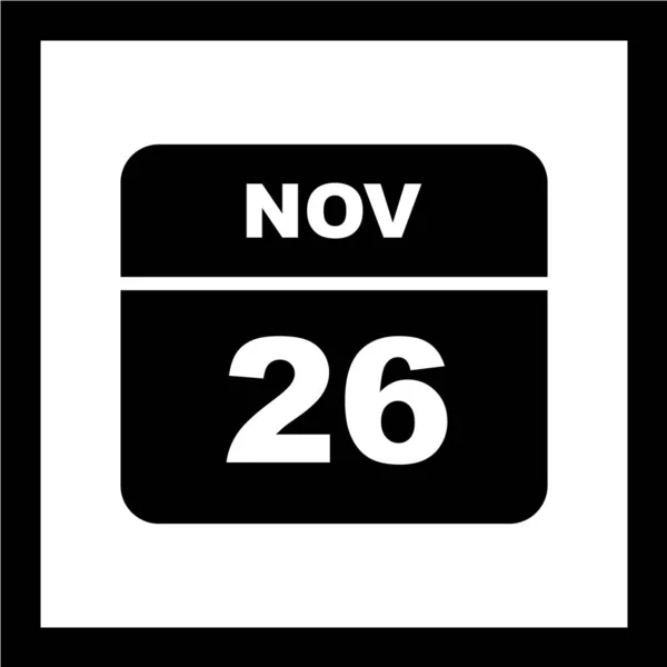 Kalender Dengan Tanggal November - Stok Vektor