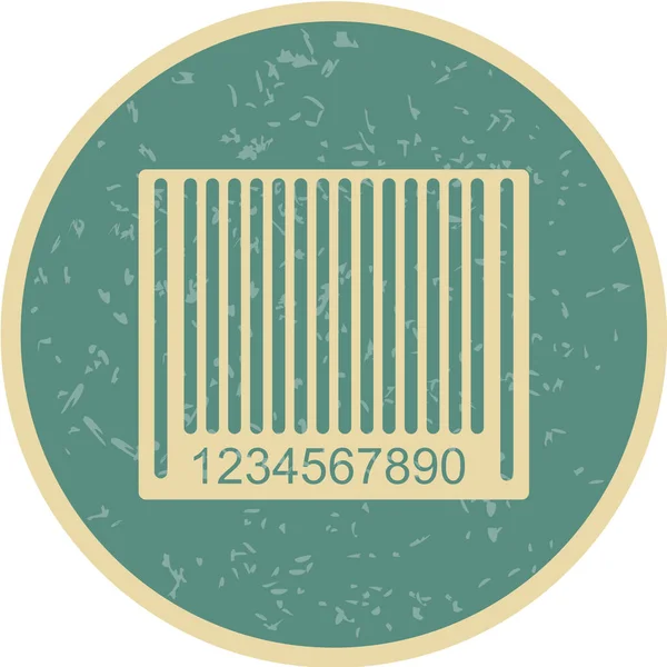 Vektor Illustration Eines Holzrahmens Mit Barcode — Stockvektor