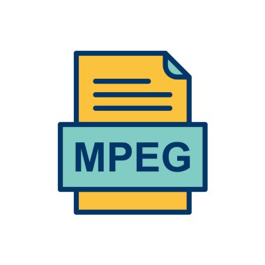 tipik dosya biçimi vektör illüstrasyonu 