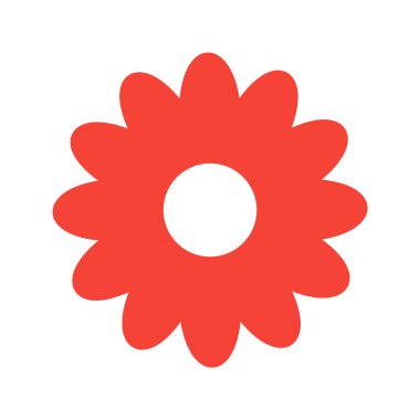 Moda Biçimli Daisy Simgesi İzole Arkaplan