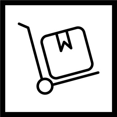 Alışveriş arabası simgesinin vektör çizimi